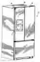 Fig. 01 - Refrigerator door having end cap with retention plug