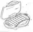 Fig. 01 - Electric cooking apparatus having interchangeable cooking inserts and method for using same