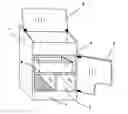 Fig. 01 - Cat litter box cabinet system