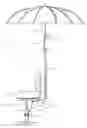 Fig. 01 - Boating seat umbrella assembly