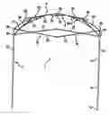Fig. 01 - Roof structure for folding tent frame