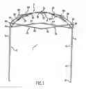 Fig. 02 - Roof structure for folding tent frame