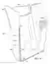 Fig. 13 - Vehicle foot well and floor tray system