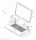 Fig. 01 - Portable computer having a detachable display, the detachable display, and a supporting device to support the same