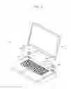 Fig. 03 - Portable computer having a detachable display, the detachable display, and a supporting device to support the same