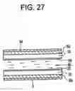 Fig. 27 - Transverse electric field active matrix liquid crystal display panel having particular optical compensation layer