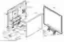 Fig. 01 - Flat panel display with pivot mechanism