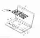 Fig. 01 - Portable computer having a keyboard coupled to a computer main body