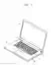 Fig. 02 - Portable computer having a keyboard coupled to a computer main body