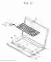 Fig. 03 - Portable computer having a keyboard coupled to a computer main body