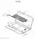 Fig. 10 - Portable computer having a keyboard coupled to a computer main body