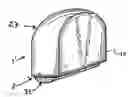 Fig. 01 - Rotating applicator and distributor of a product, typically a cosmetic product, comprising the said applicator