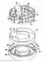 Fig. 01 - Transmission device for transmitting electrical signals between a rotor and a stator