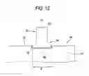 Fig. 16 - Method for securing a metal noble tip to an electrode of a spark plug using a resistance and laser welding process