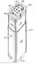 Fig. 01 - Implantable microstimulator with external electrodes disposed on a film substrate and methods of manufacture and use