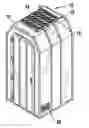 Fig. 01 - Portable Restroom With Solar Powered Climate Control