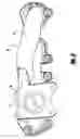 Fig. 04 - Exhaust components including high temperature divider plate assemblies