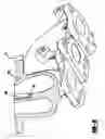 Fig. 10 - Exhaust components including high temperature divider plate assemblies