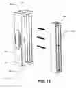 Fig. 14 - Electrostatic air purifier with a laterally removable collection grid module
