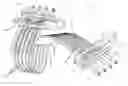 Fig. 01 - Protective cable guide and separator assembly