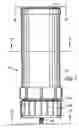 Fig. 05 - Coaxial full-flow and bypass oil filter with spring/gasket arrangement