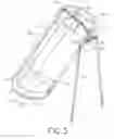 Fig. 04 - Golf bag frame with a leg assembly