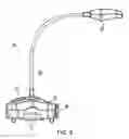 Fig. 06 - Portable mountable indoor lamp having a positionable lamp head and motion and light sensors which can be aimed