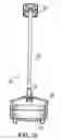 Fig. 09 - Portable mountable indoor lamp having a positionable lamp head and motion and light sensors which can be aimed