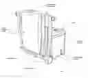 Fig. 01 - Lounge chairs and cooler combination