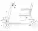Fig. 01 - Structure of a locking device for a fork of a cart for use by elderly and handicapped persons