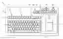 Fig. 01 - Keyboard with surface for computer mouse operation and moveable numeric keypad