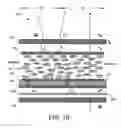 Fig. 14 - Transflective liquid crystal display having first and second voltage potentials selected to achieve predetermined polarization states for light encountering respectively the transmissive and reflective areas