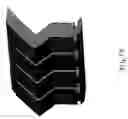 Fig. 11 - Compliant thermal interface structure utilizing spring elements with fins