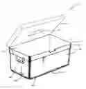 Fig. 01 - Portable insulated cooler with internal illumination