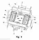 Fig. 06 - Objective-lens driving device utilizing tracking coils and focus coils arranged in series