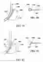 Fig. 32 - Surgical suturing apparatus with needle release system
