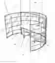 Fig. 01 - Mobile desk with an integrated and adjustable privacy enclosure