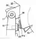 Fig. 01 - Cutter with laser generator that irradiates cutting position on workpiece to facilitate alignment of blade with cutting position