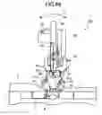Fig. 23 - Cutter with laser generator that irradiates cutting position on workpiece to facilitate alignment of blade with cutting position