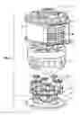 Fig. 04 - Rotary engine employing undulating ramp driven by paired reciprocating pistons