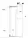Fig. 16 - Retractable screen door housing handle balancing system