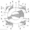 Fig. 22 - Single thin plate storage container and shock-absorbing support members used therein