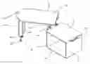 Fig. 01 - Cabinet with rotatable and hydraulically liftable tabletop
