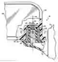 Fig. 01 - Exterior mirror assembly isolated by elastomeric material