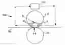 Fig. 01 - Fuser member including an electrically conductive polymer layer, a resistive layer, an electrically conductive layer, and current supply and return rolls
