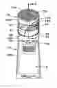 Fig. 01 - Twist-open dispenser with applicator & method of applying skin care products & method of merchandising paint
