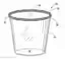 Fig. 01 - Beverage container with pre-salted rim and method of production
