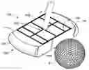 Fig. 01 - Putter head with alignment indicator grid