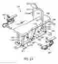Fig. 24 - Storable exercise apparatus for professional and home use