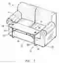 Fig. 02 - System, method, and apparatus for a retractable and concealable support for an item of furniture
